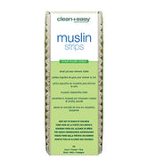 Clean + Easy Small Facial Muslin Wax Strips for Hair Removal in pack
