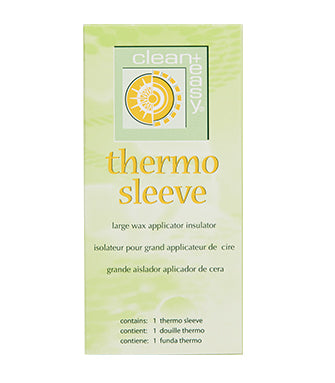 Frontage of Clean + Easy Thermo Sleeve pack with text