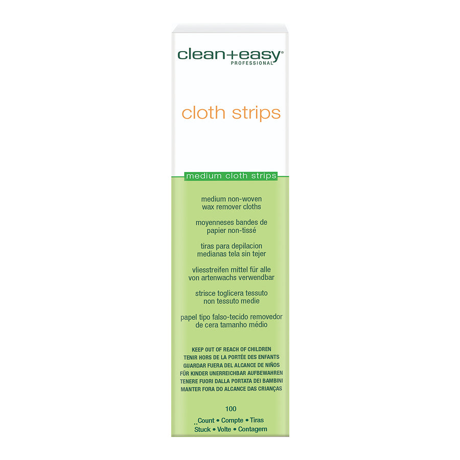 Clean+Easy cloth strips packaging on a white background