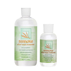 Two bottles of Clean+Easy Remove After Wax Remover, designed to soothe and clean skin post-waxing.