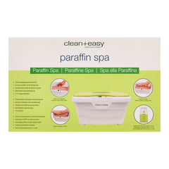 Box of clean+easy paraffin spa on a white background