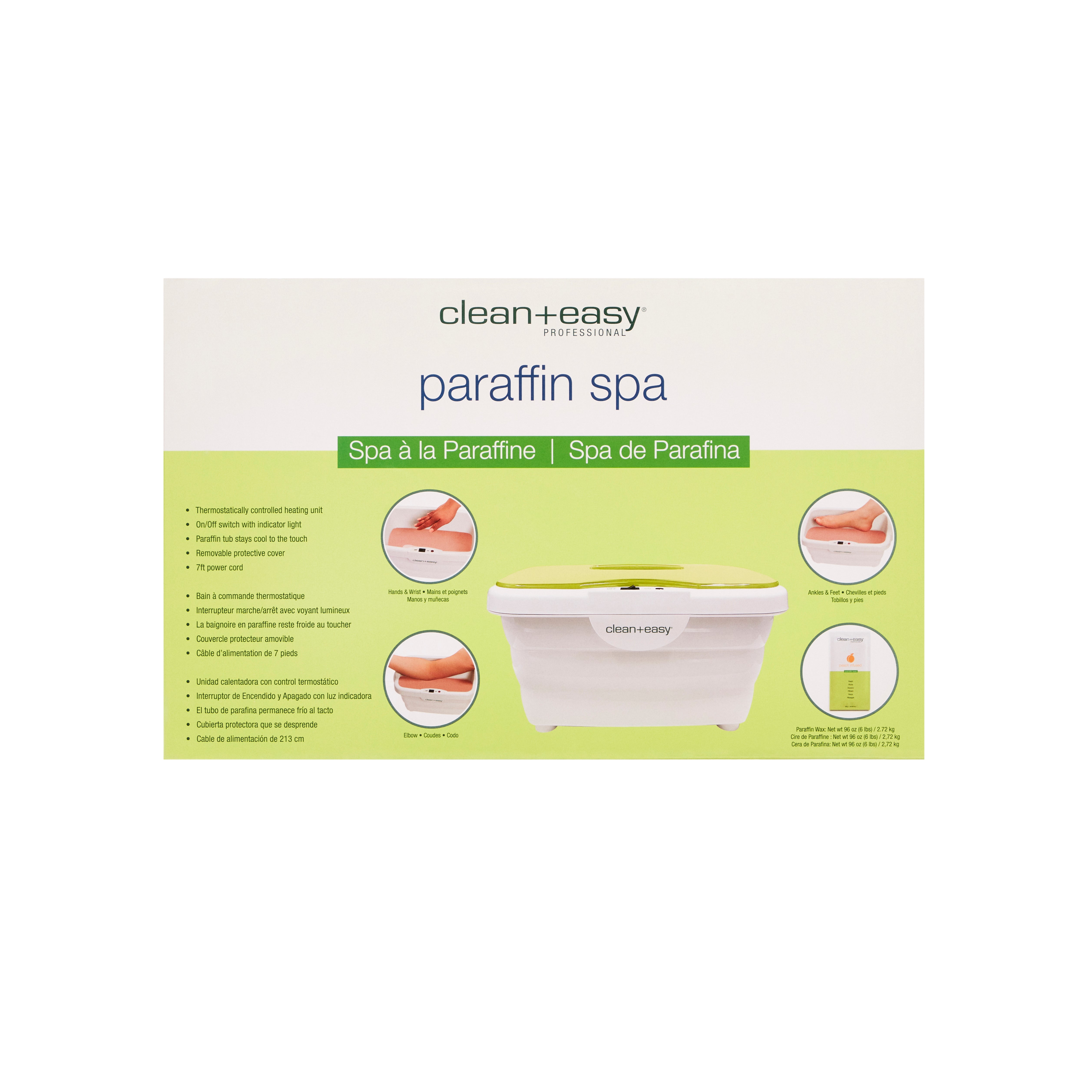 clean+easy ハンドパラフィンパック デジタルスパ Clean+Easy Digital Paraffin Spa – Therapeutic Wax Treatment
