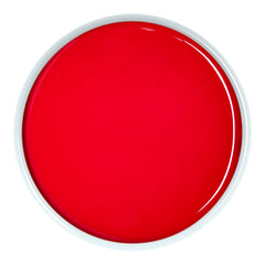 Open wax from the top on a white background