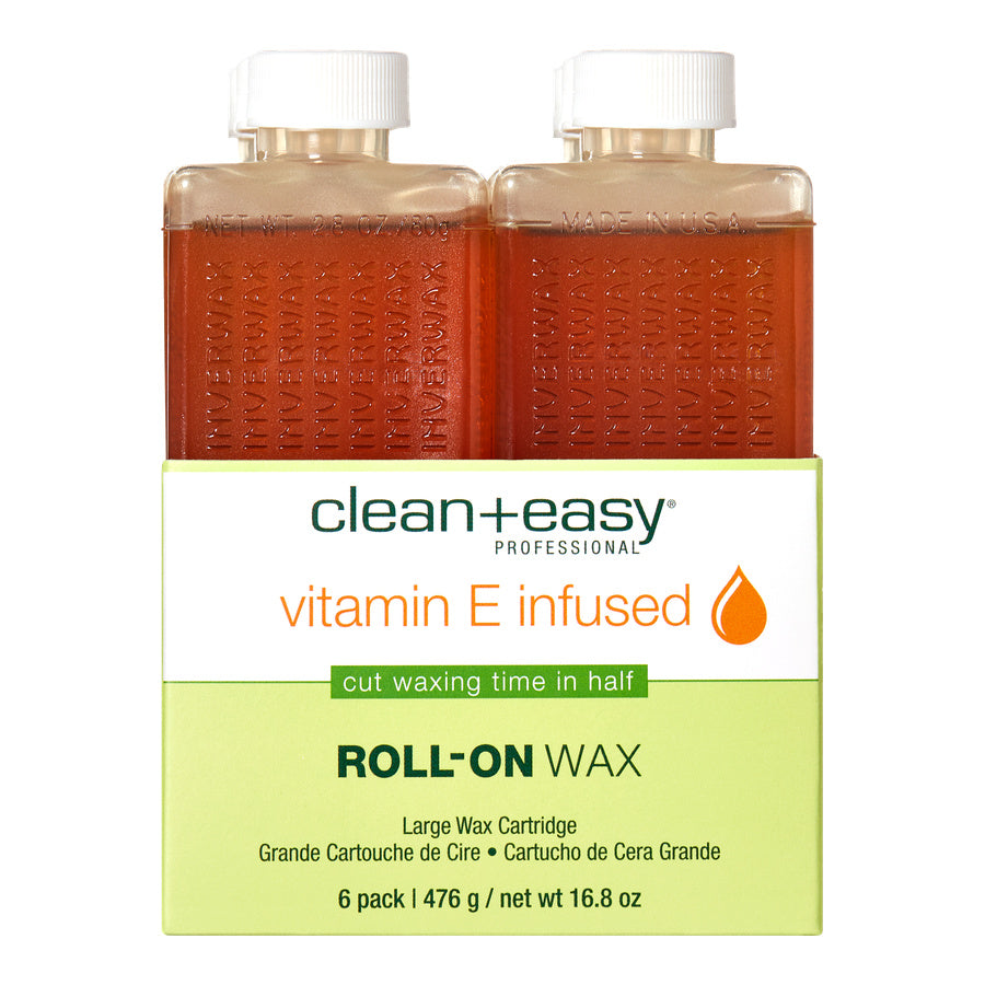 Vitamin E infused wax on a white background