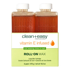 Vitamin E infused wax on a white background