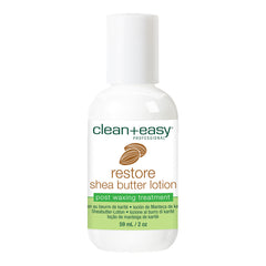 Clean+Easy Restore Shea Butter Lotion bottle on a white background